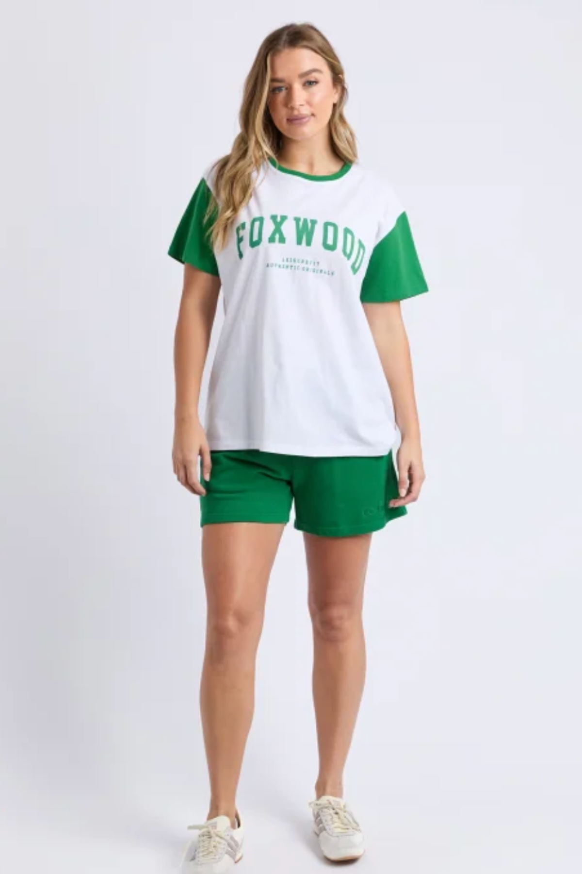 Baseball Tee - White & Green