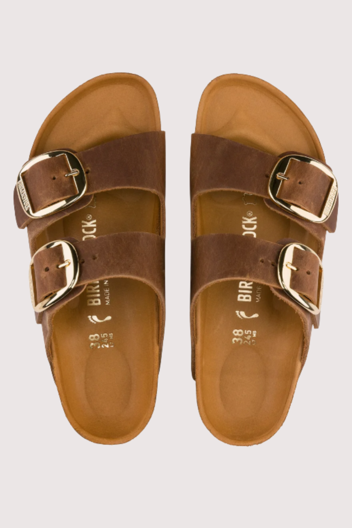 Birkenstock Arizona - Big Buckle Cognac Oiled Leather