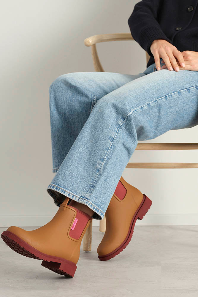 Merry People Bobbi Gumboots/Rainboots - Ochre