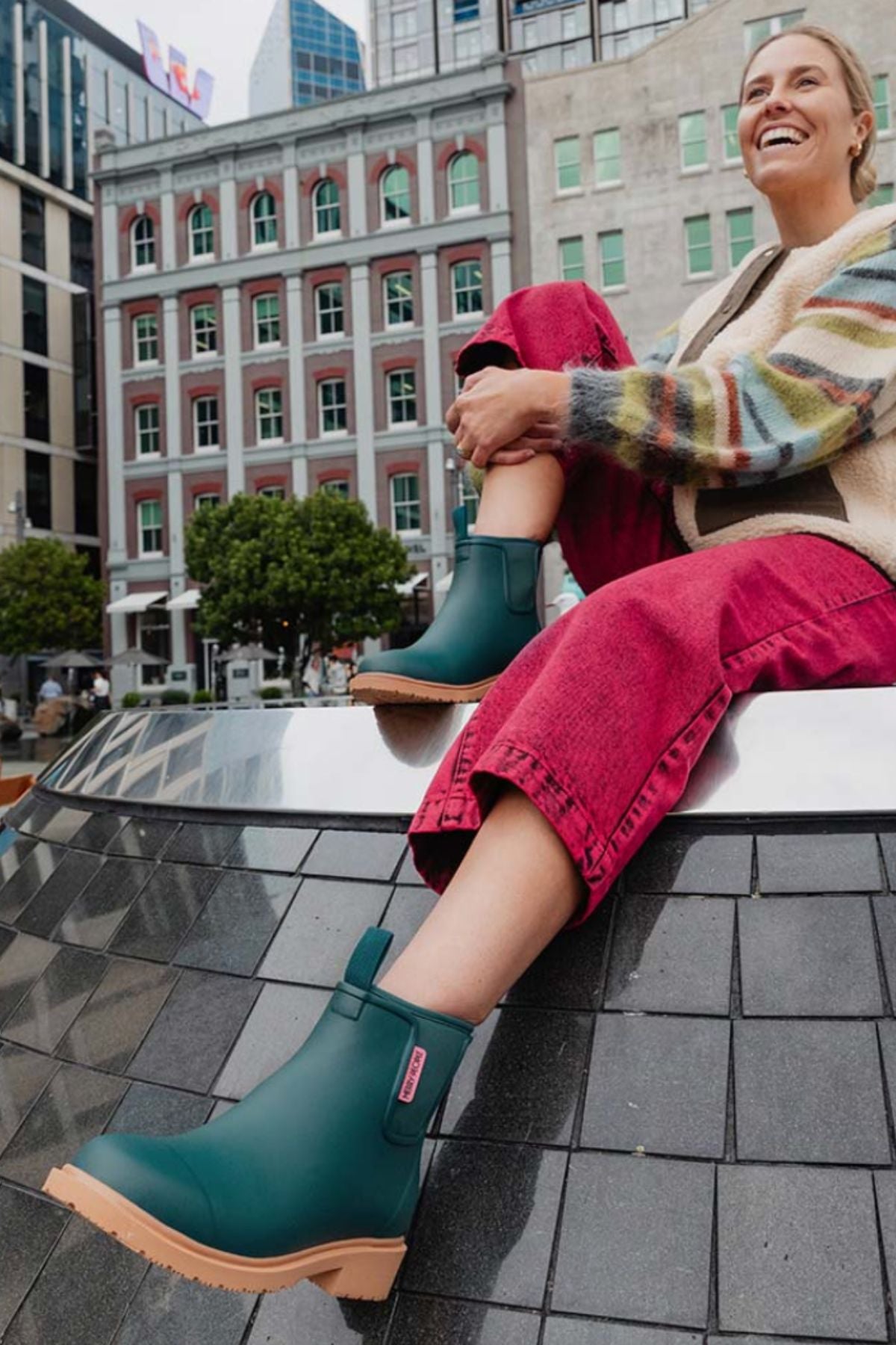 Merry People Bobbi Gumboots/Rainboots - Teal