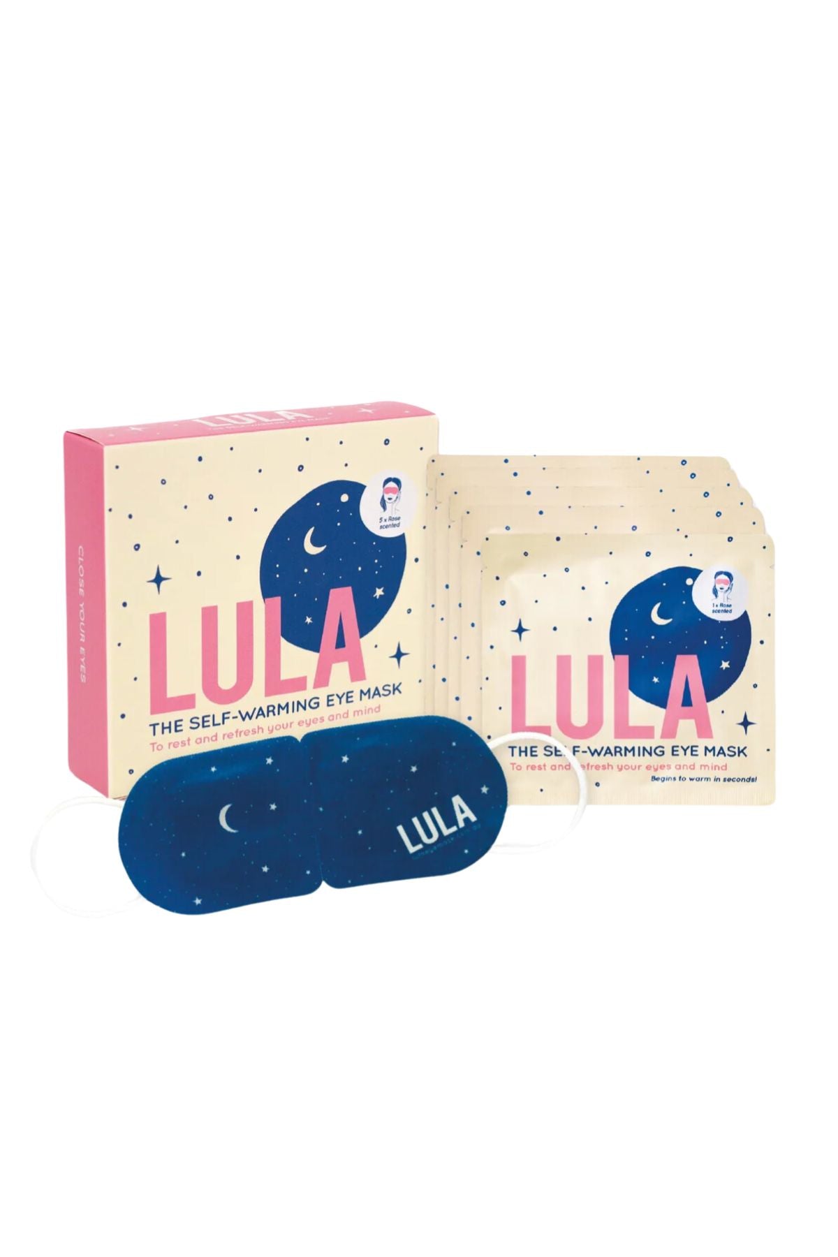 Lula Self Warming Eye Mask - Rose (5 Pack)