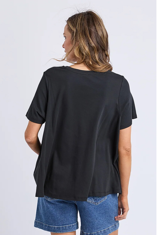 Elm Daisy Tee - Black