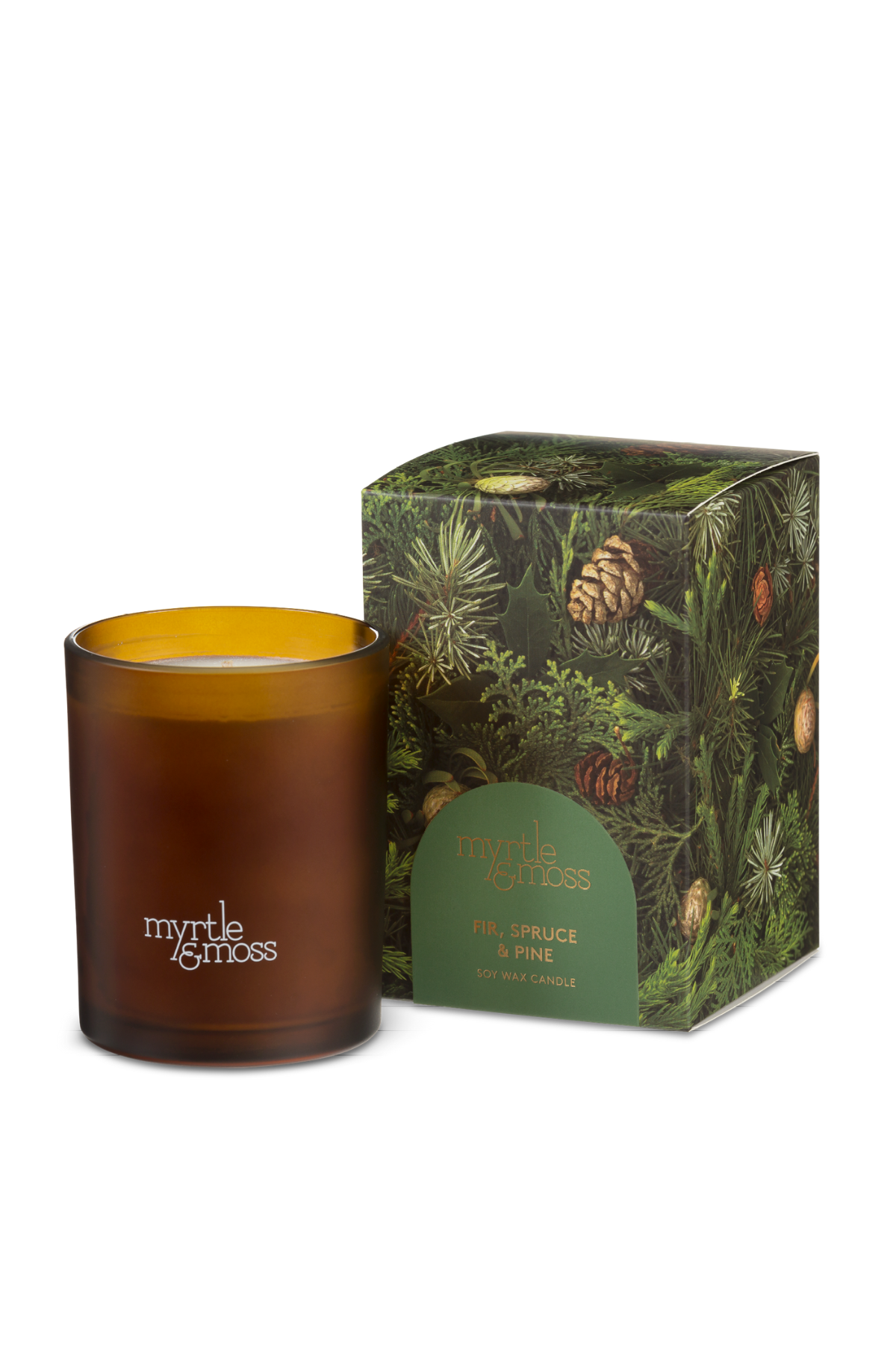 Xmas Candle - Fir, Pine & Spruce (green)