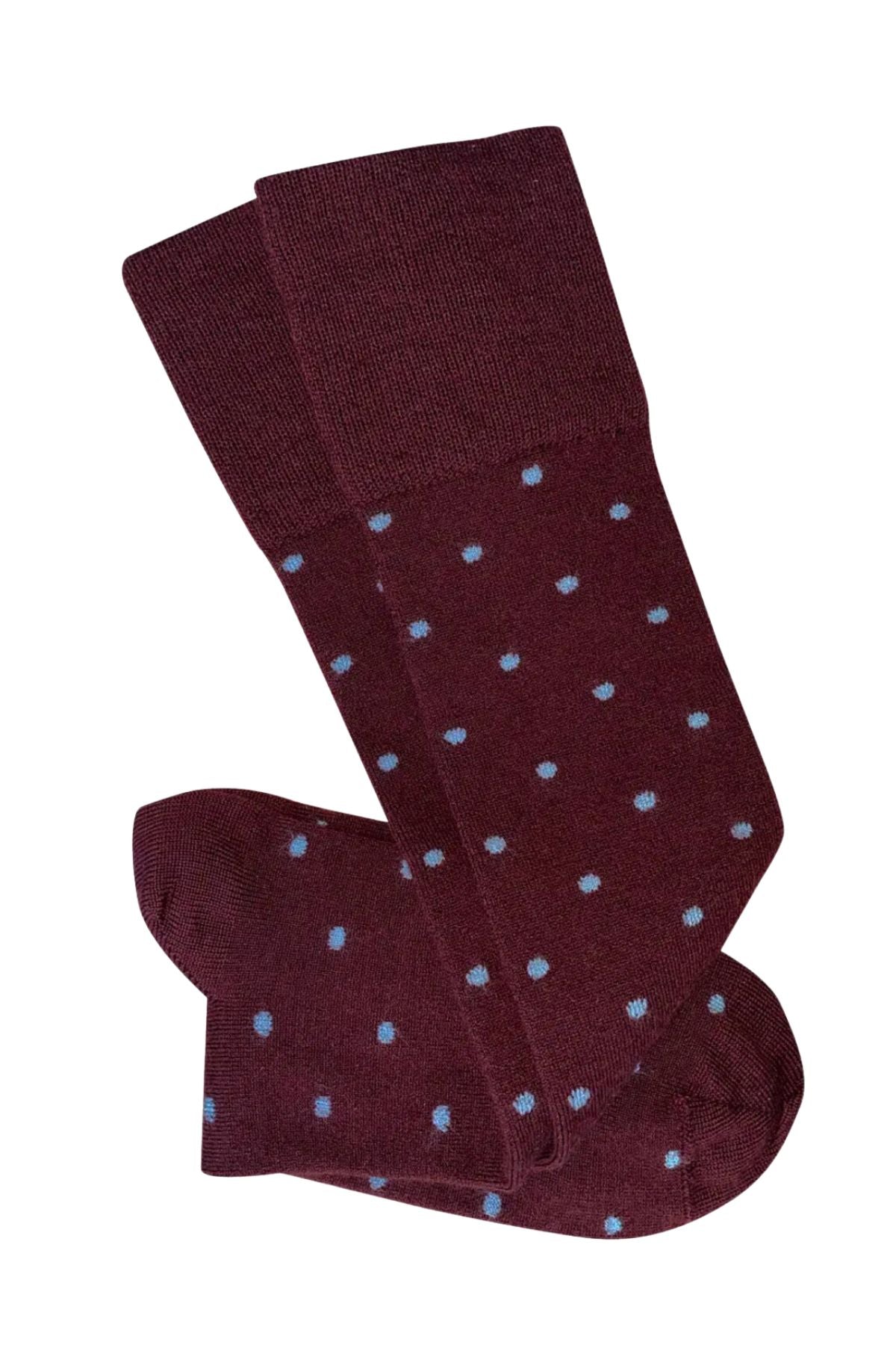 Dotty Knee High Wool Socks