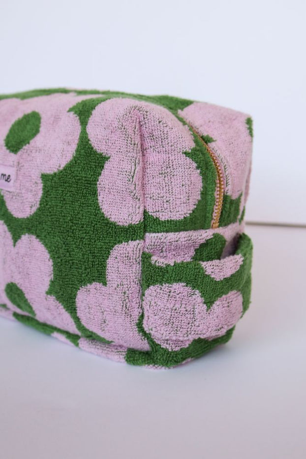 Terry Toiletry Bag - Flowerbed