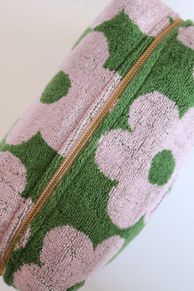 Terry Toiletry Bag - Flowerbed