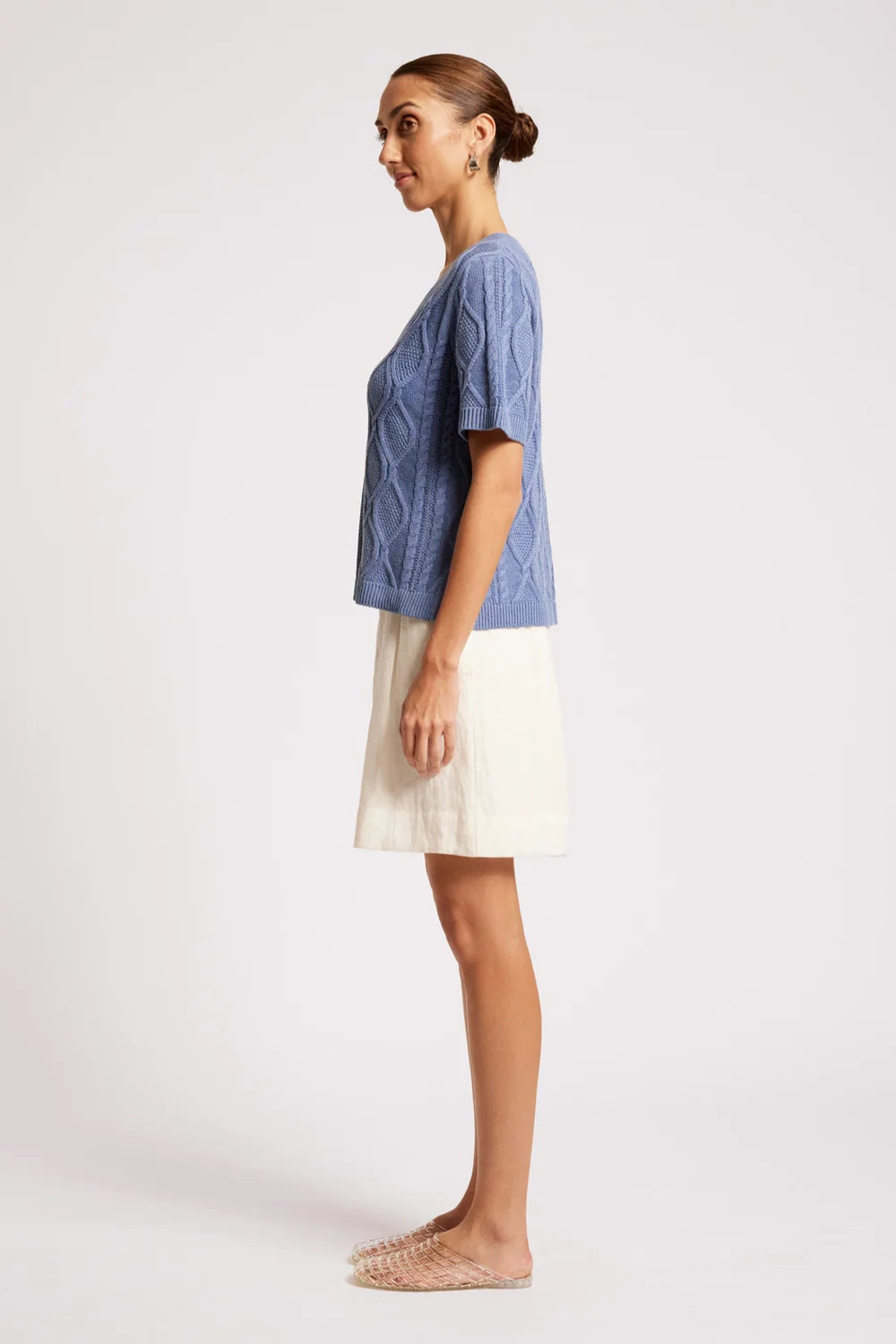 Casa Cable V Knit - Marine