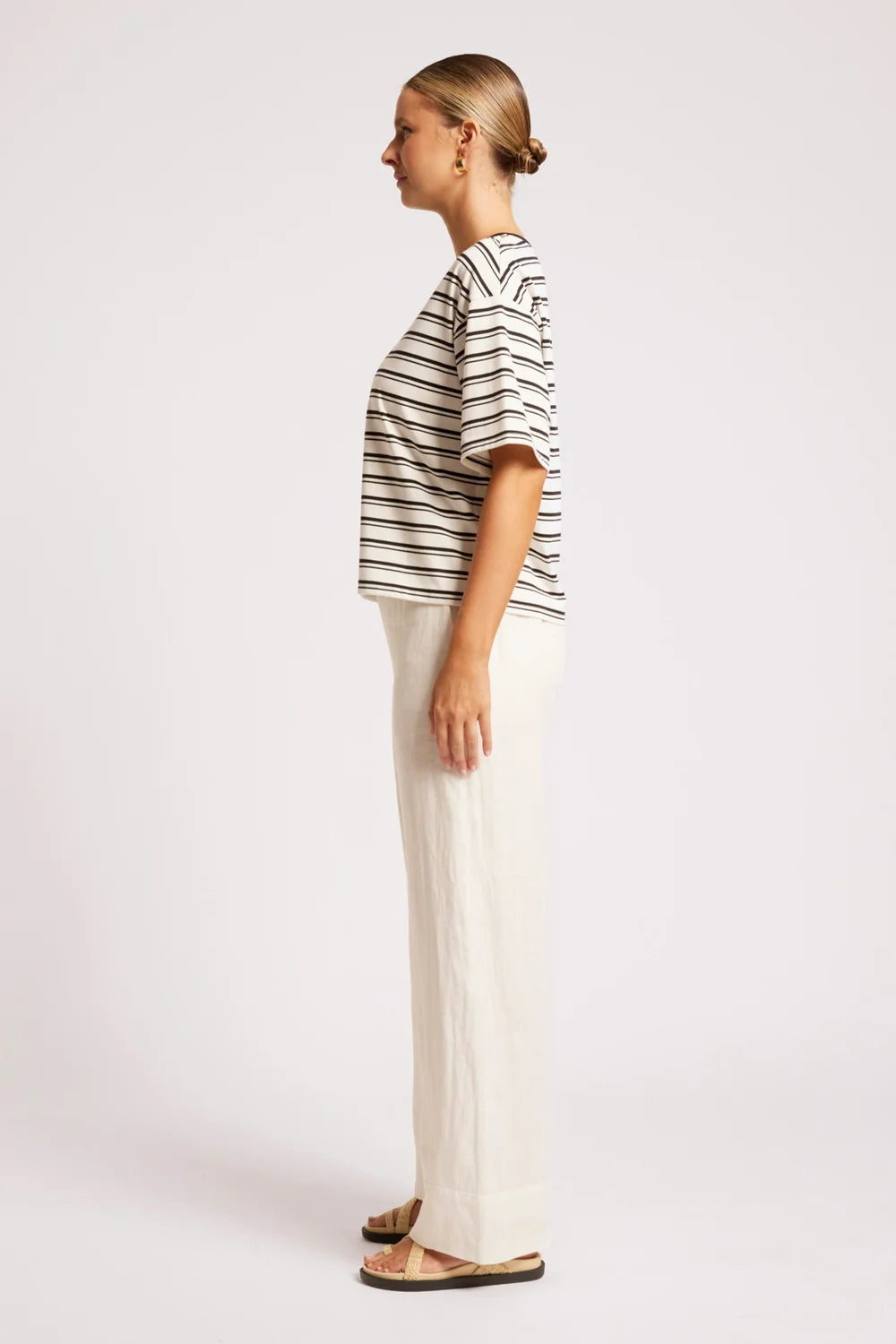Paloma Striped Tshirt - Black / White
