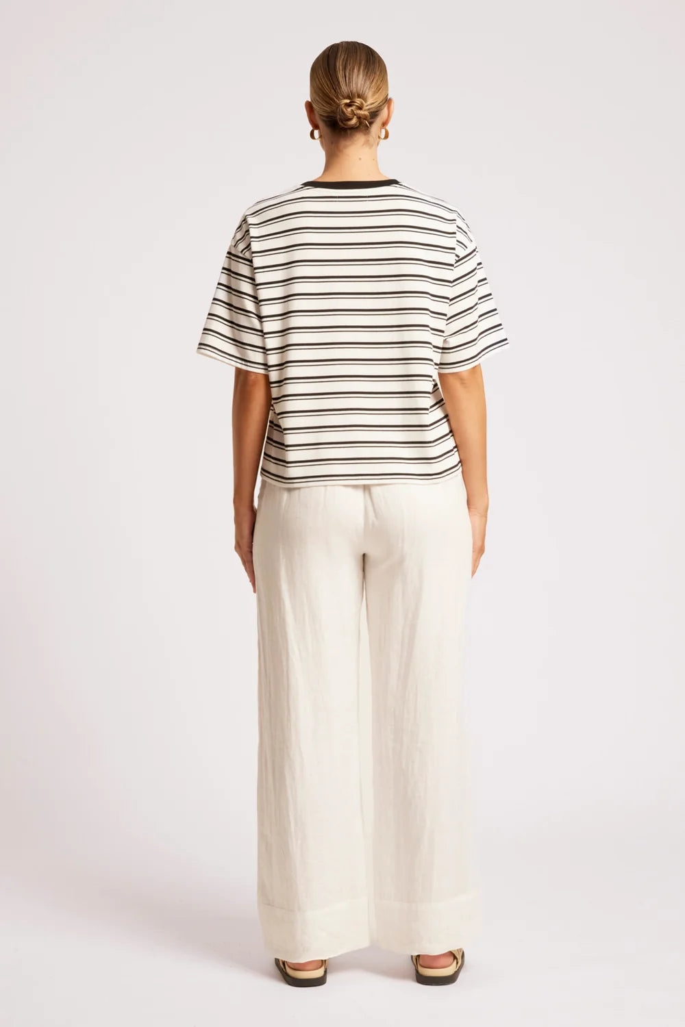 Paloma Striped Tshirt - Black / White