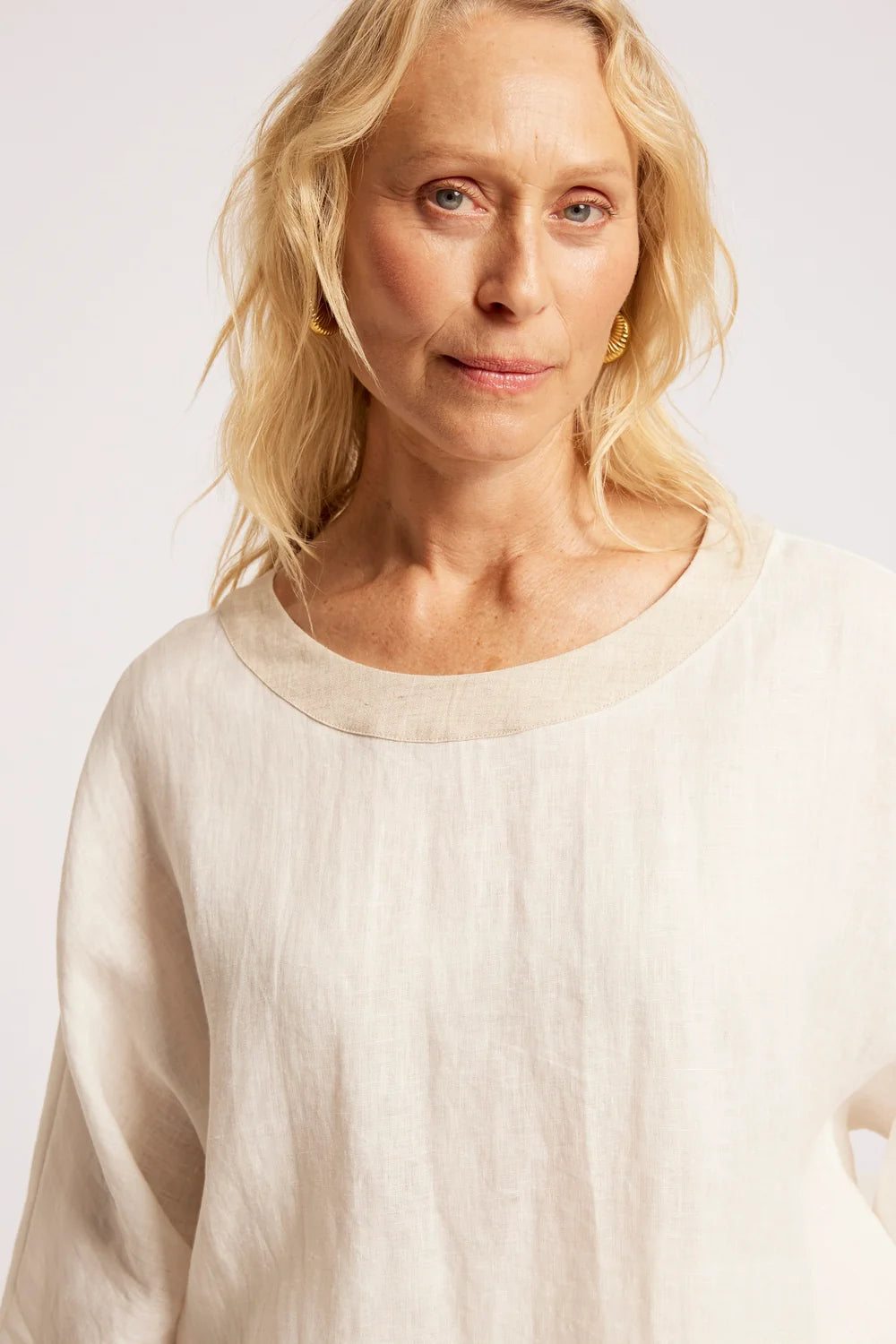 Maris Relaxed Splice Top - White / Tusk