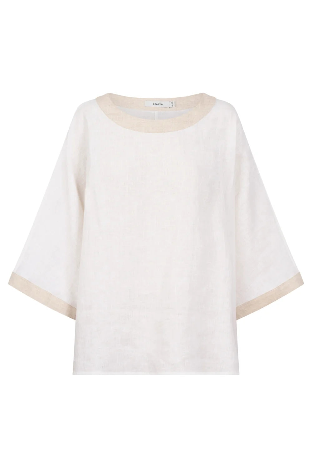 Maris Relaxed Splice Top - White / Tusk