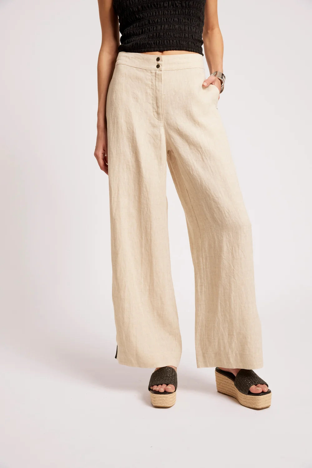 Maris Splice Pant - Tusk / Black