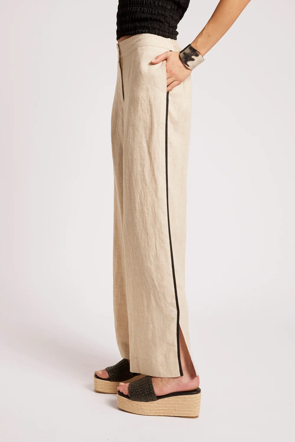 Maris Splice Pant - Tusk / Black