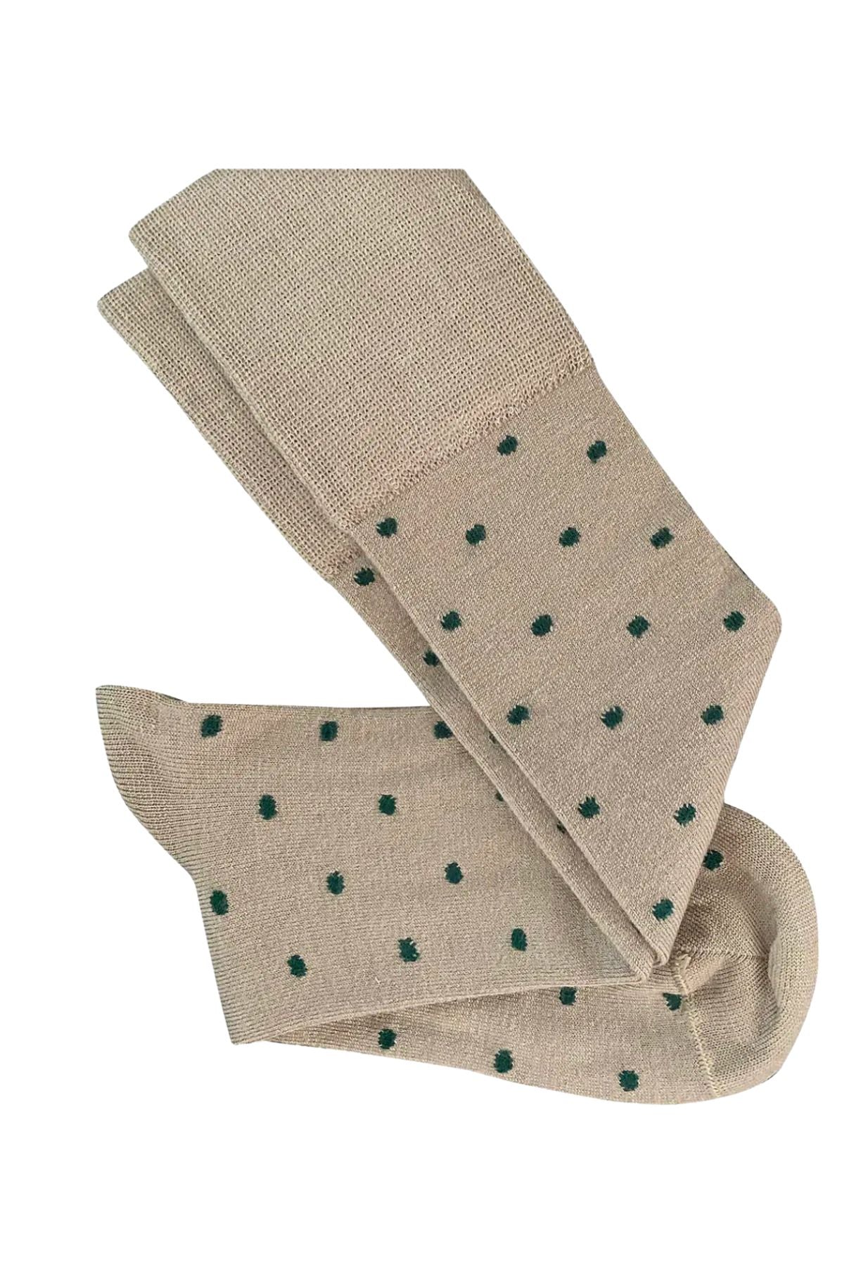 Dotty Knee High Wool Socks