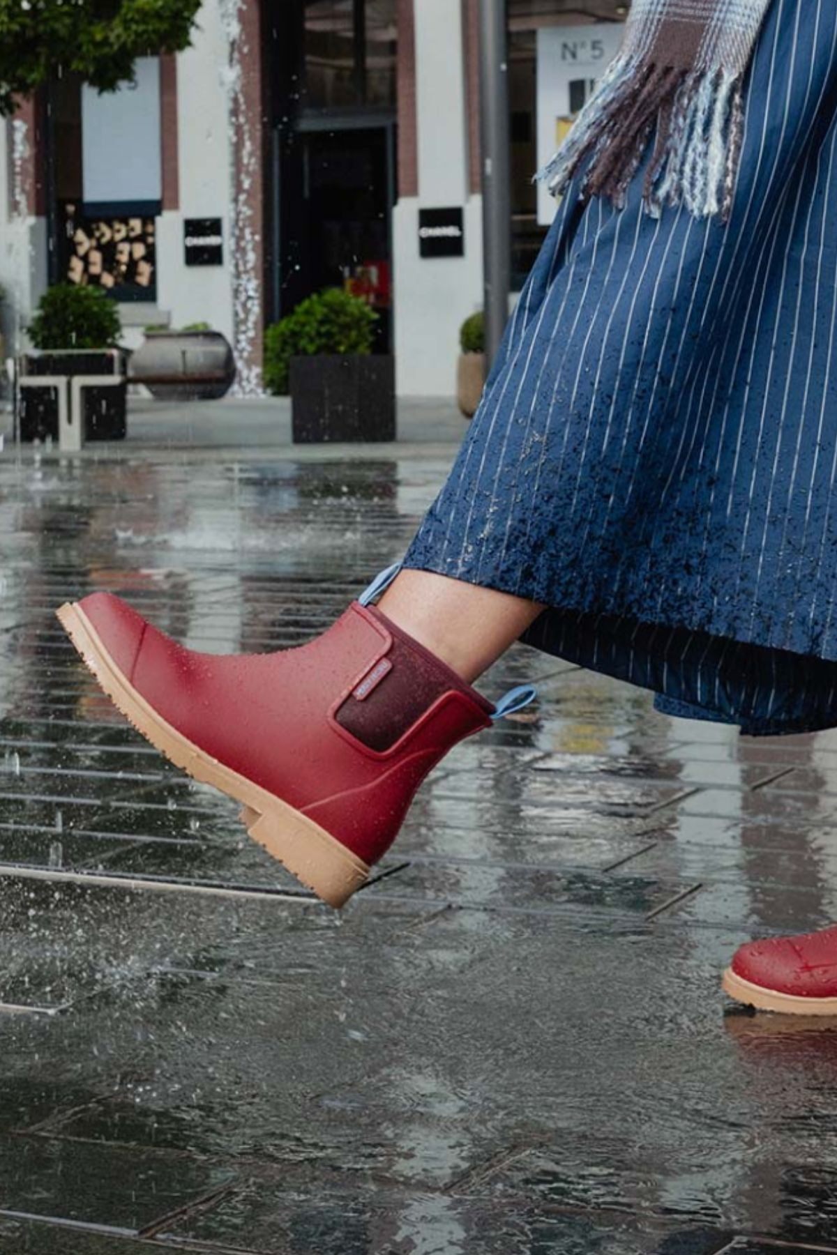 Merry People Bobbi Gumboots/Rainboots - Brick Red