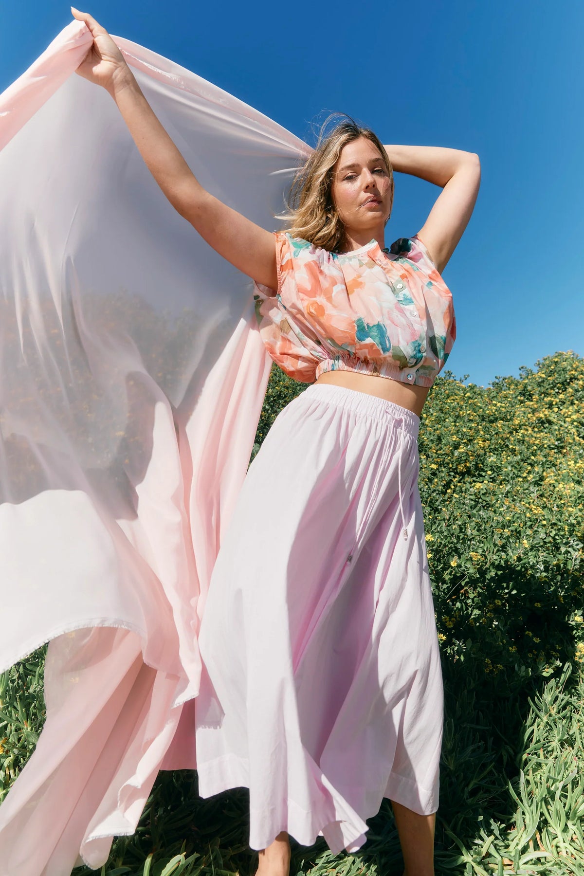 Rosa Reversible Crop Top - Floral