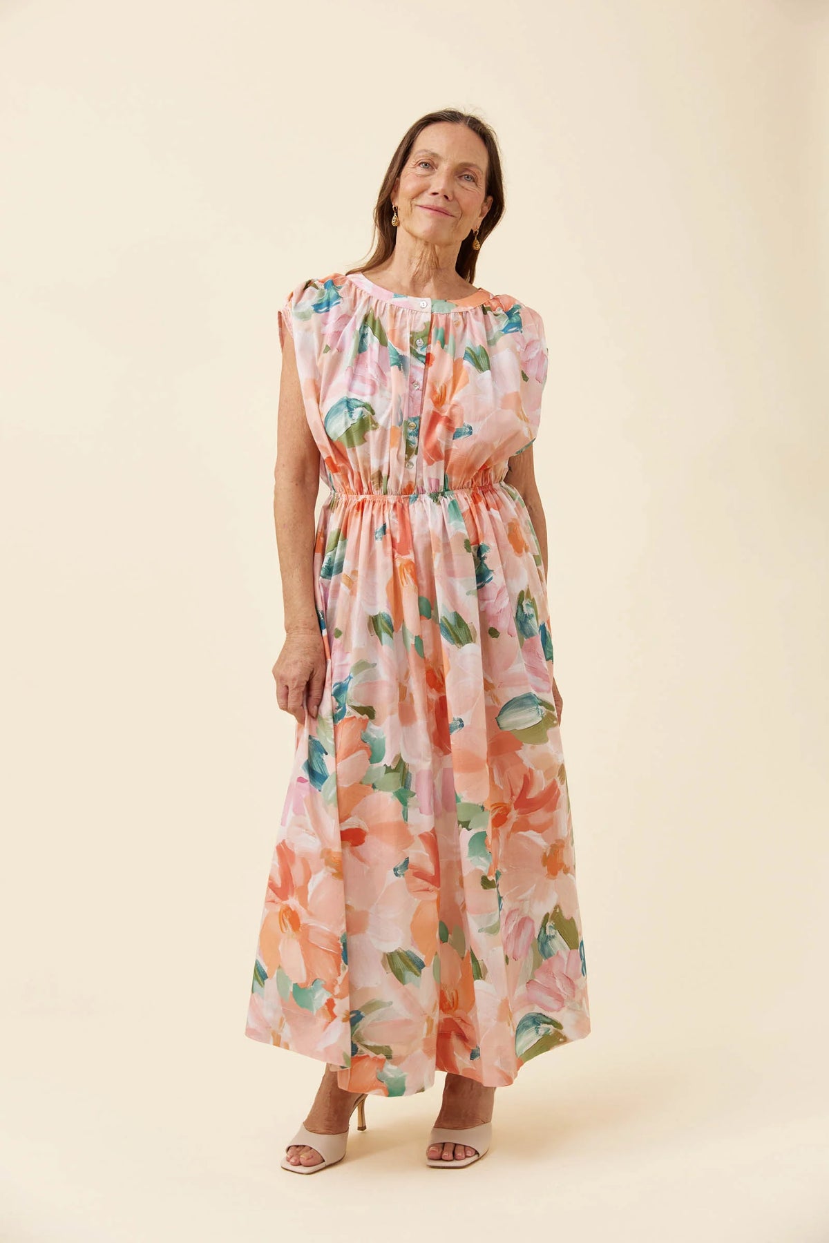 Rosa Reversible Maxi Dress - Floral