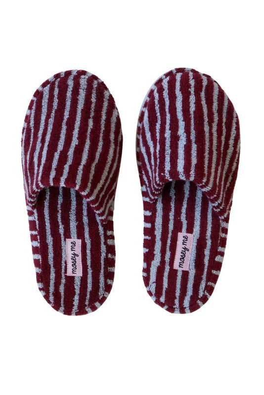 Mosey & Me Terry Slippers - Strokes