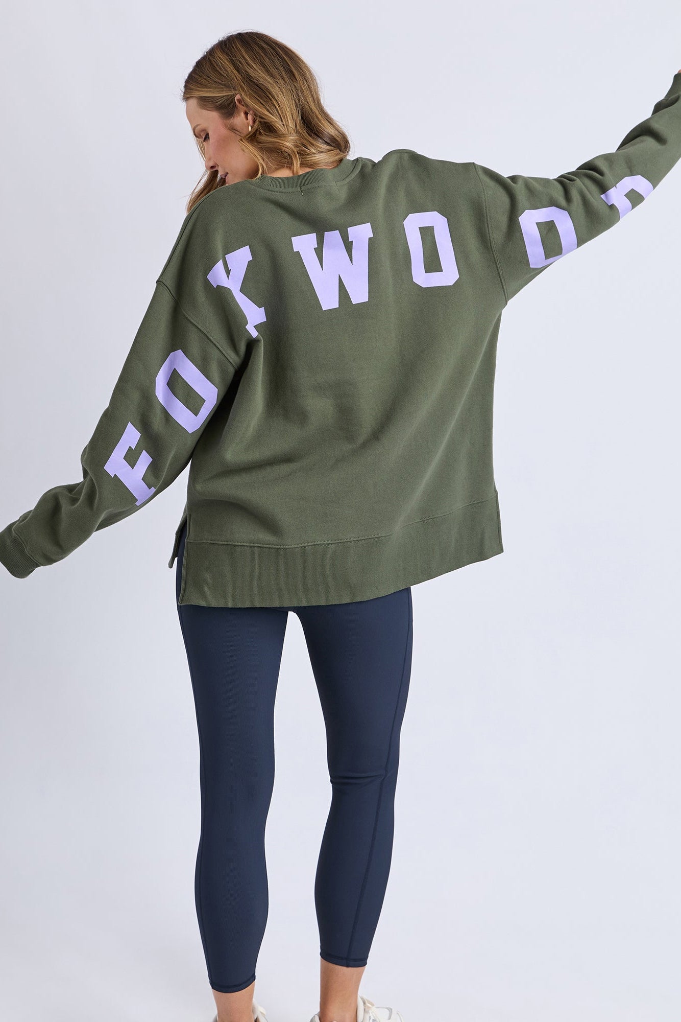 Foxwood Interval Crew -Khaki/Lilac