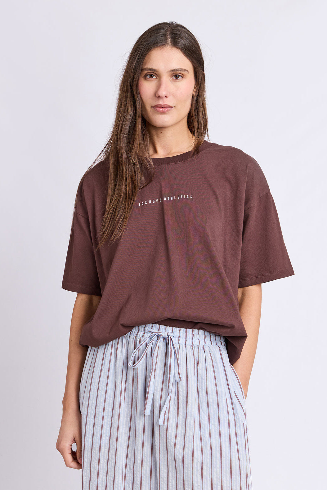 Foxwood Captain Tee - Chocolate