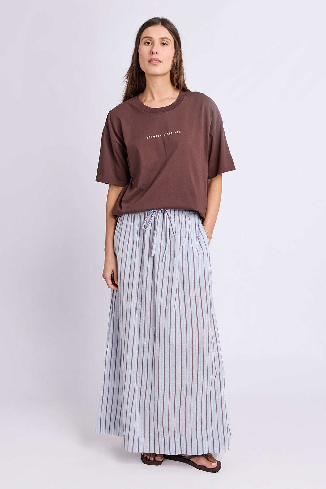 Foxwood Captain Tee - Chocolate