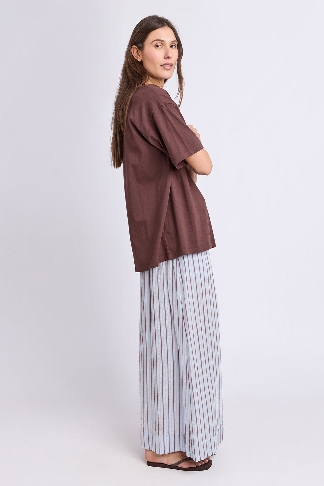Foxwood Captain Tee - Chocolate