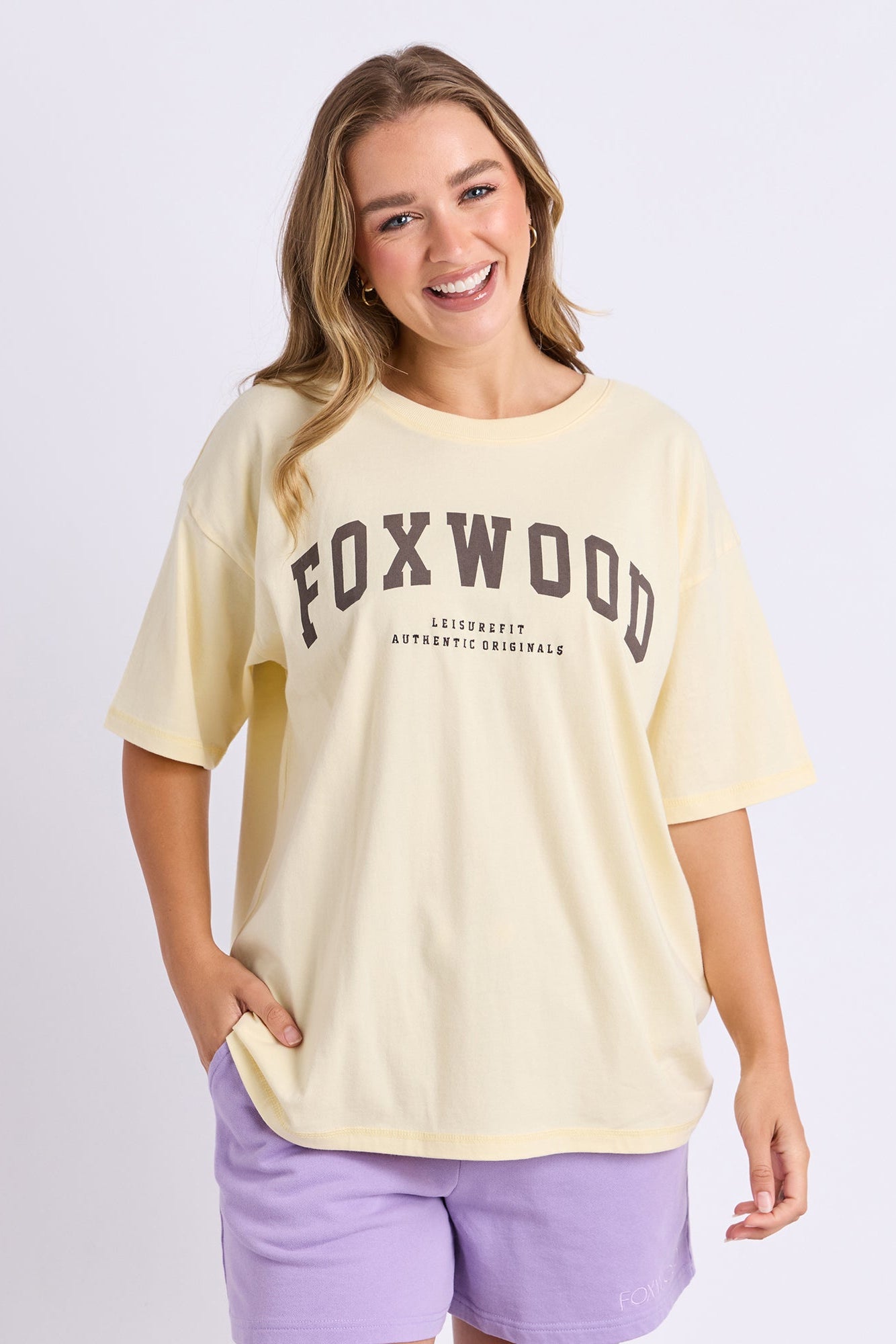 Foxwood Interval Tee - Butter/Choc