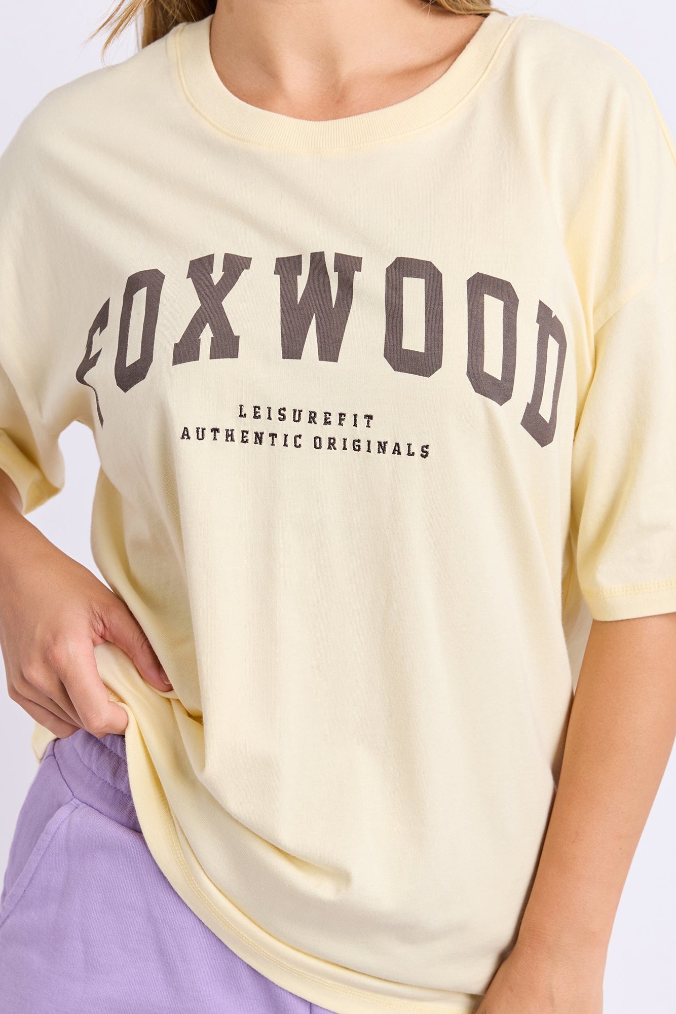 Foxwood Interval Tee - Butter/Choc
