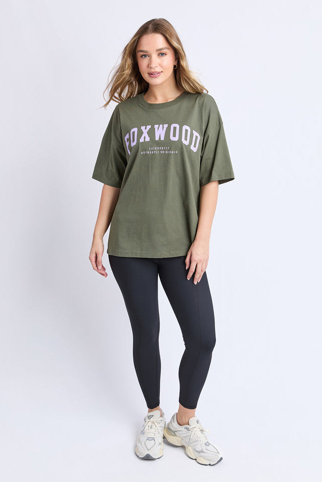 Interval Tee - Khaki/Lilac