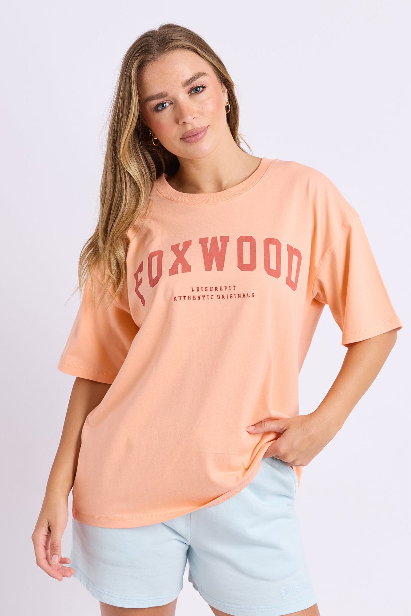 Foxwood Interval Tee - Neon Peach