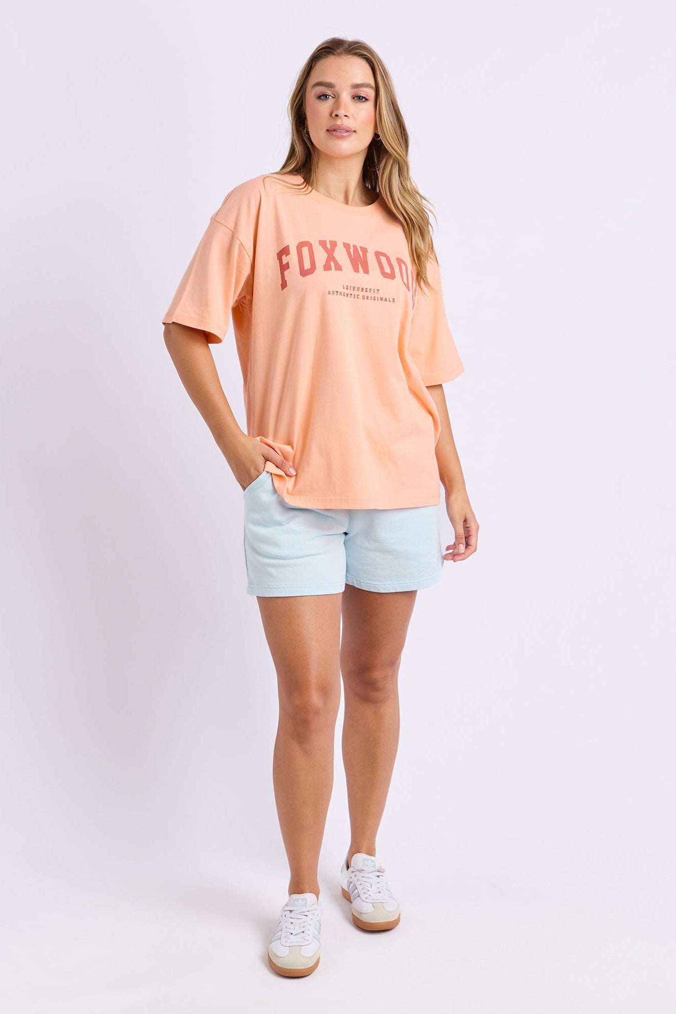 Foxwood Interval Tee - Neon Peach