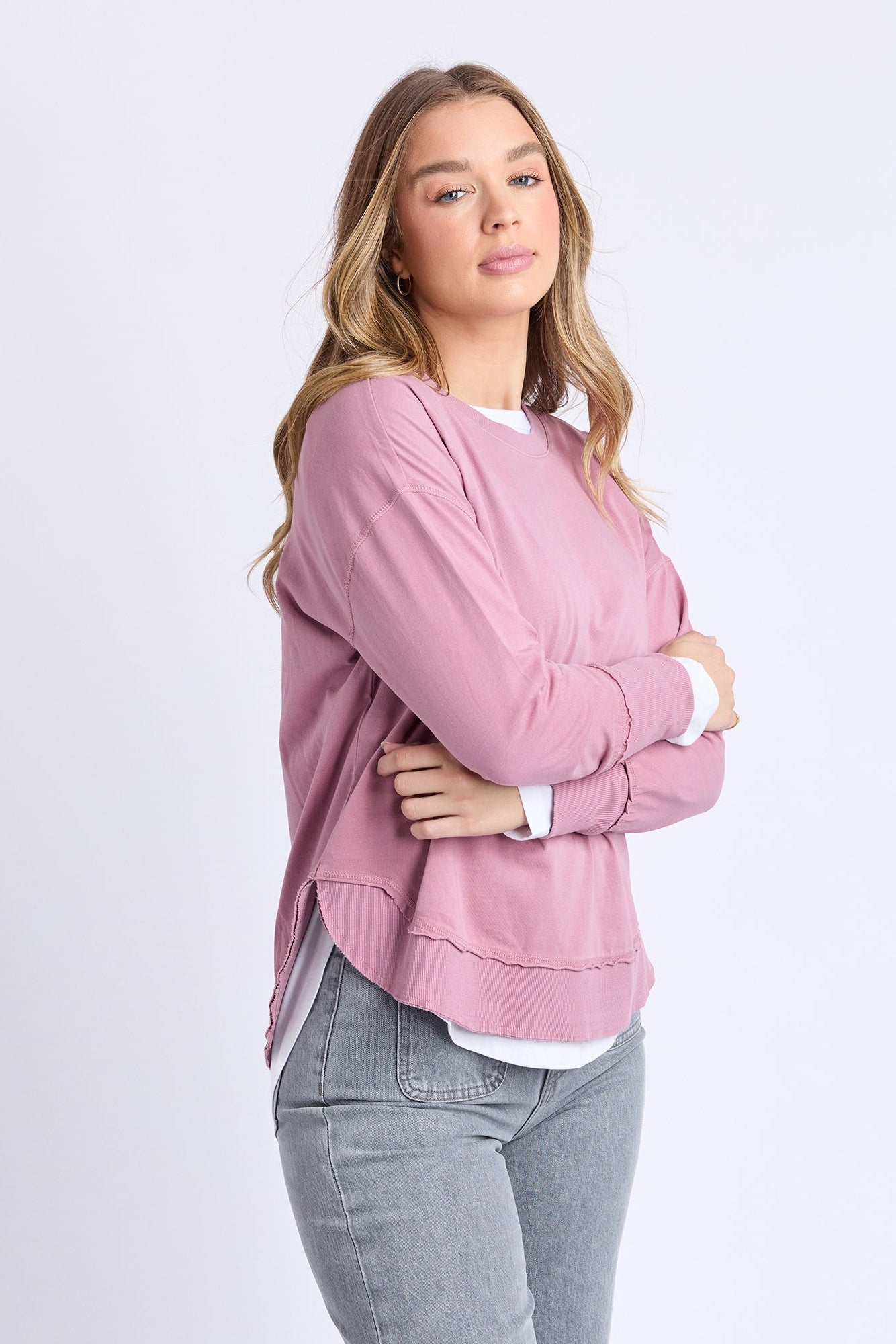 Farrah Long Sleeve - Dusty Rose