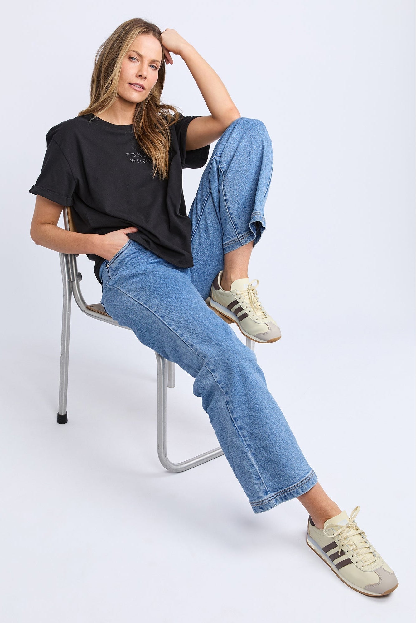 Foxwood Huntleigh Oversized Tee - Black