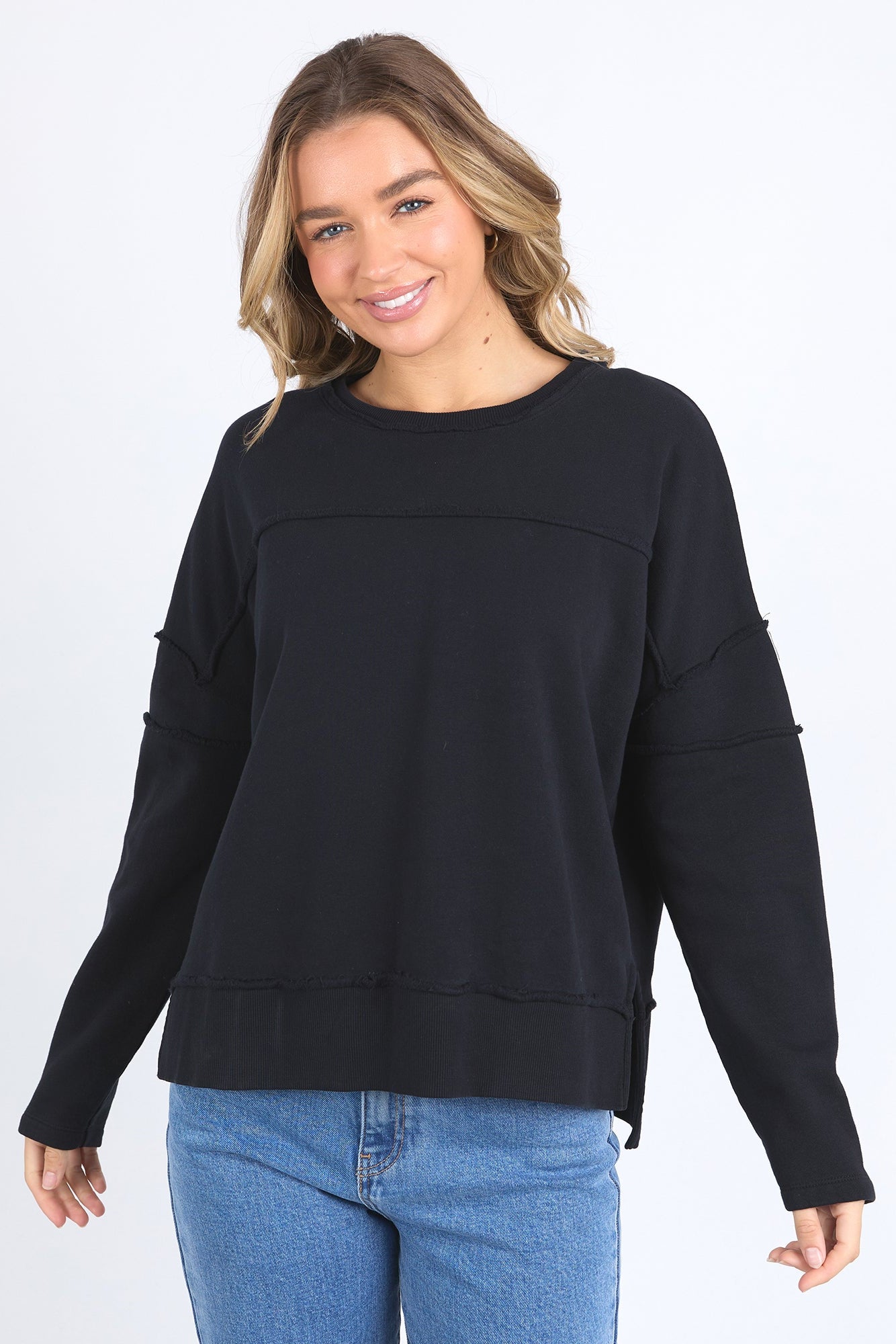 Foxwood Jayne Throw On Fleece - Black