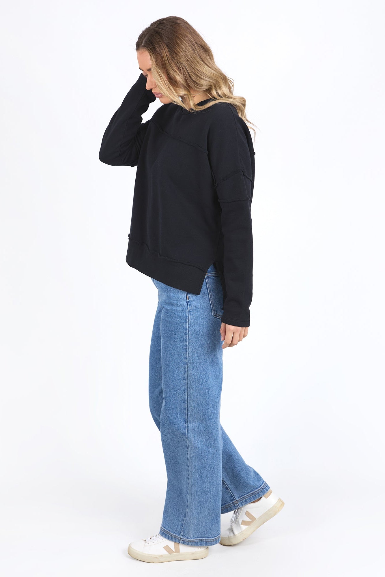 Foxwood Jayne Throw On Fleece - Black