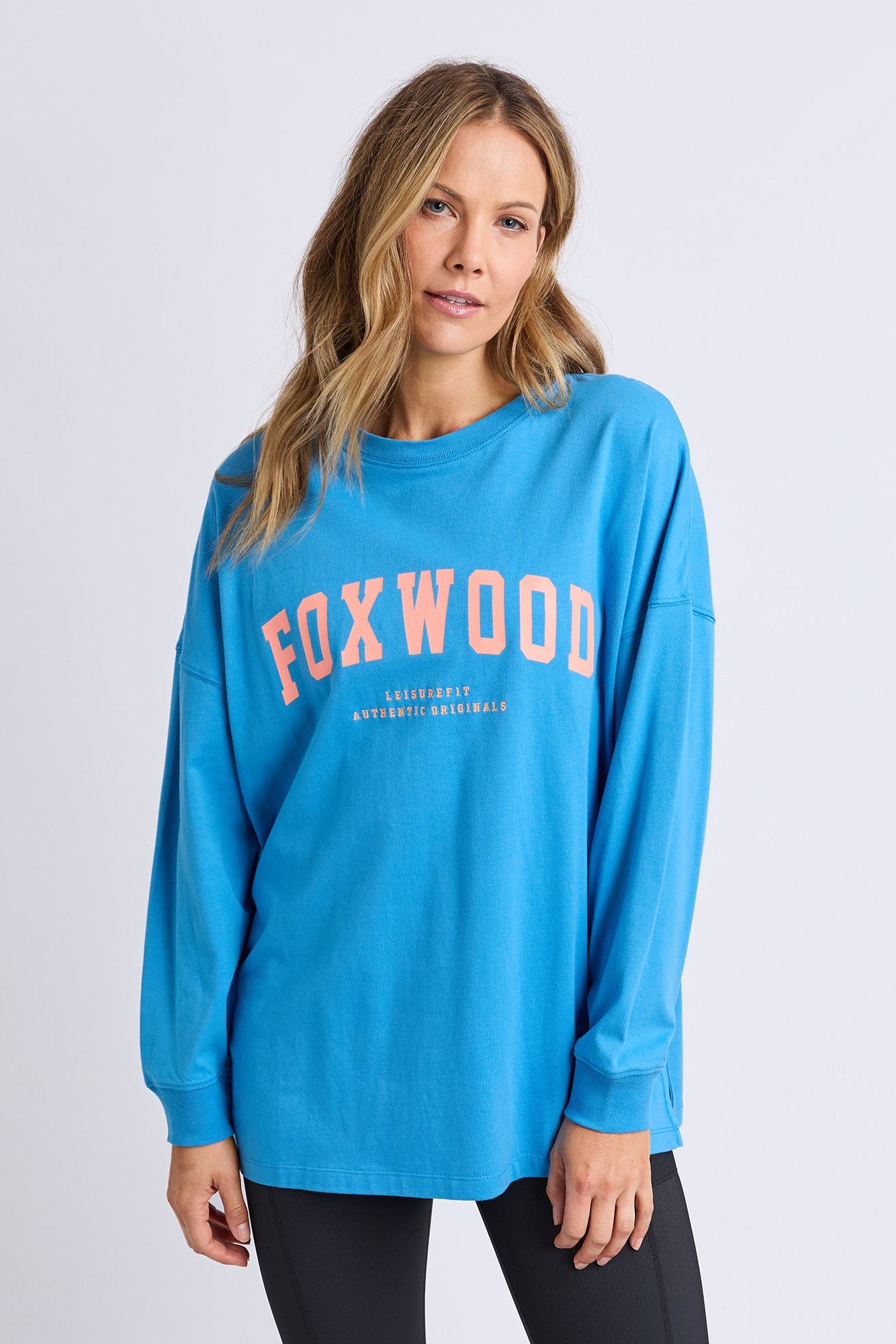 Foxwood Interval L/S Tee - Bright Blue