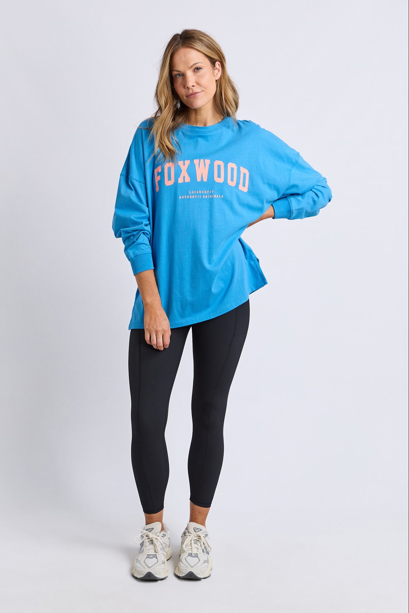 Foxwood Interval L/S Tee - Bright Blue