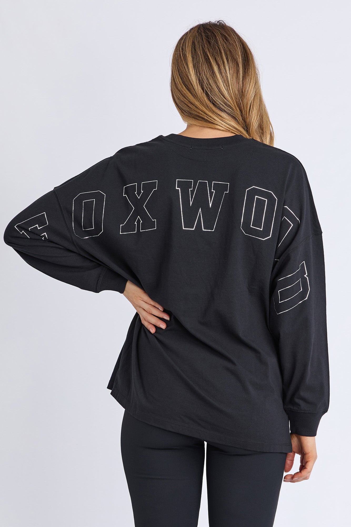 Foxwood Interval L/S Tee - Black/Silver