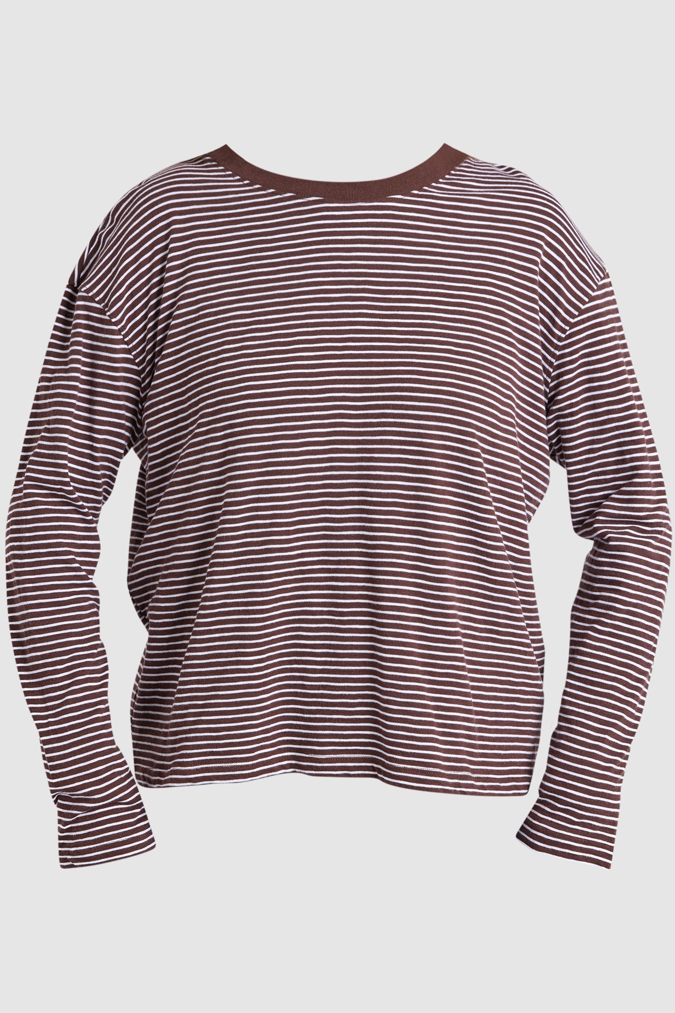 Foxwood Hutch Ls Tee - Coff/White Stripe