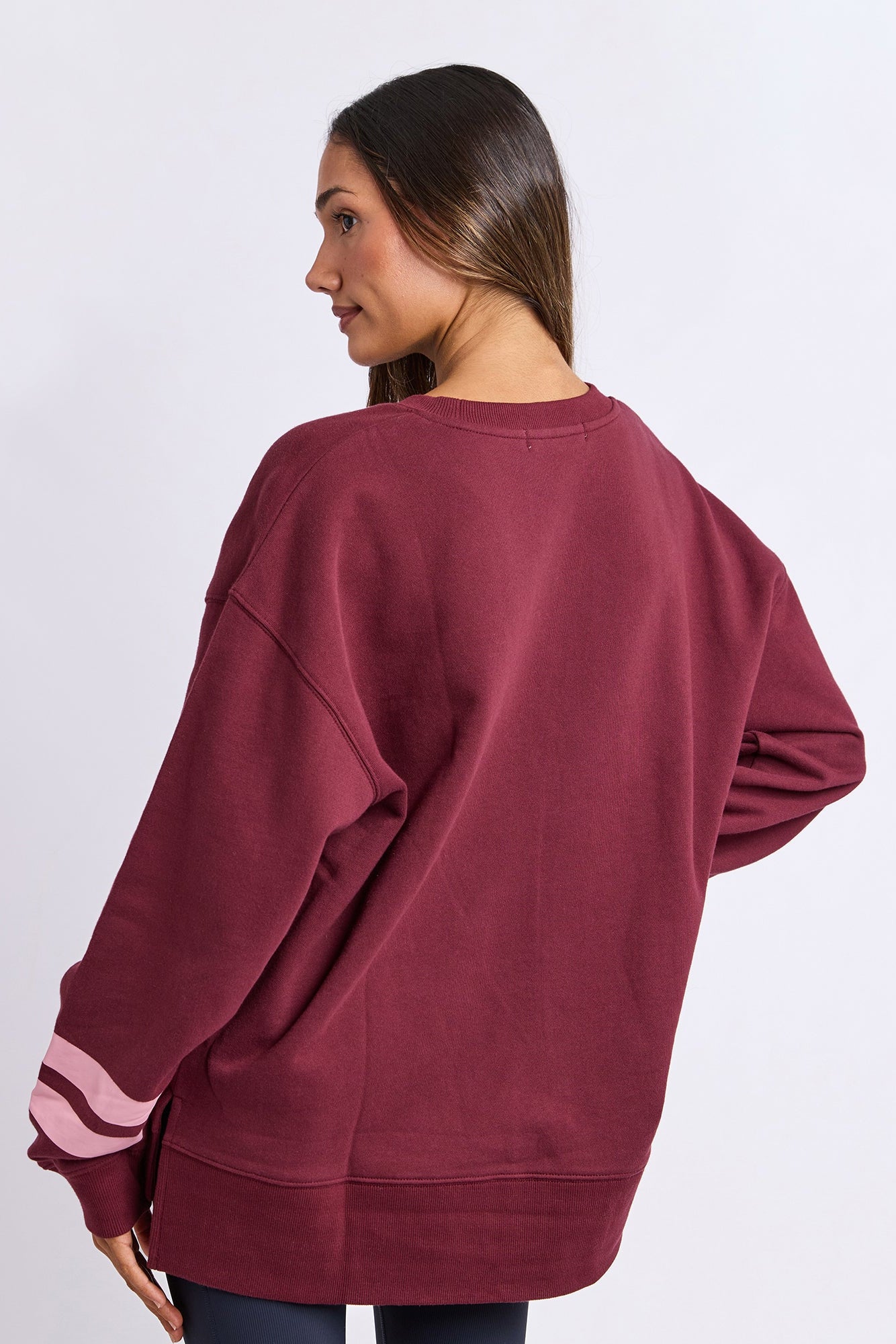 Foxwood Origin Crew - Burgandy with Pink