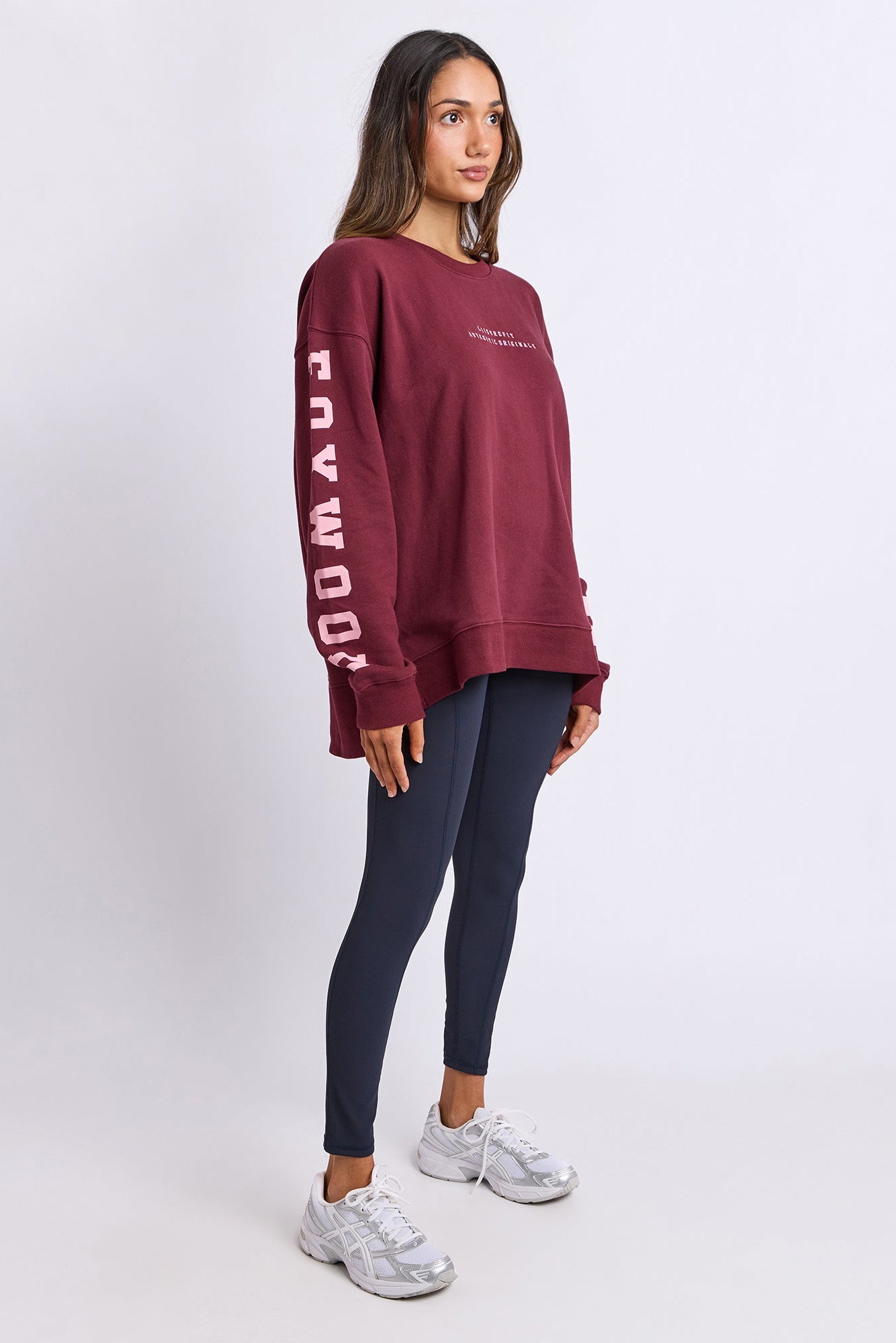 Foxwood Origin Crew - Burgandy with Pink