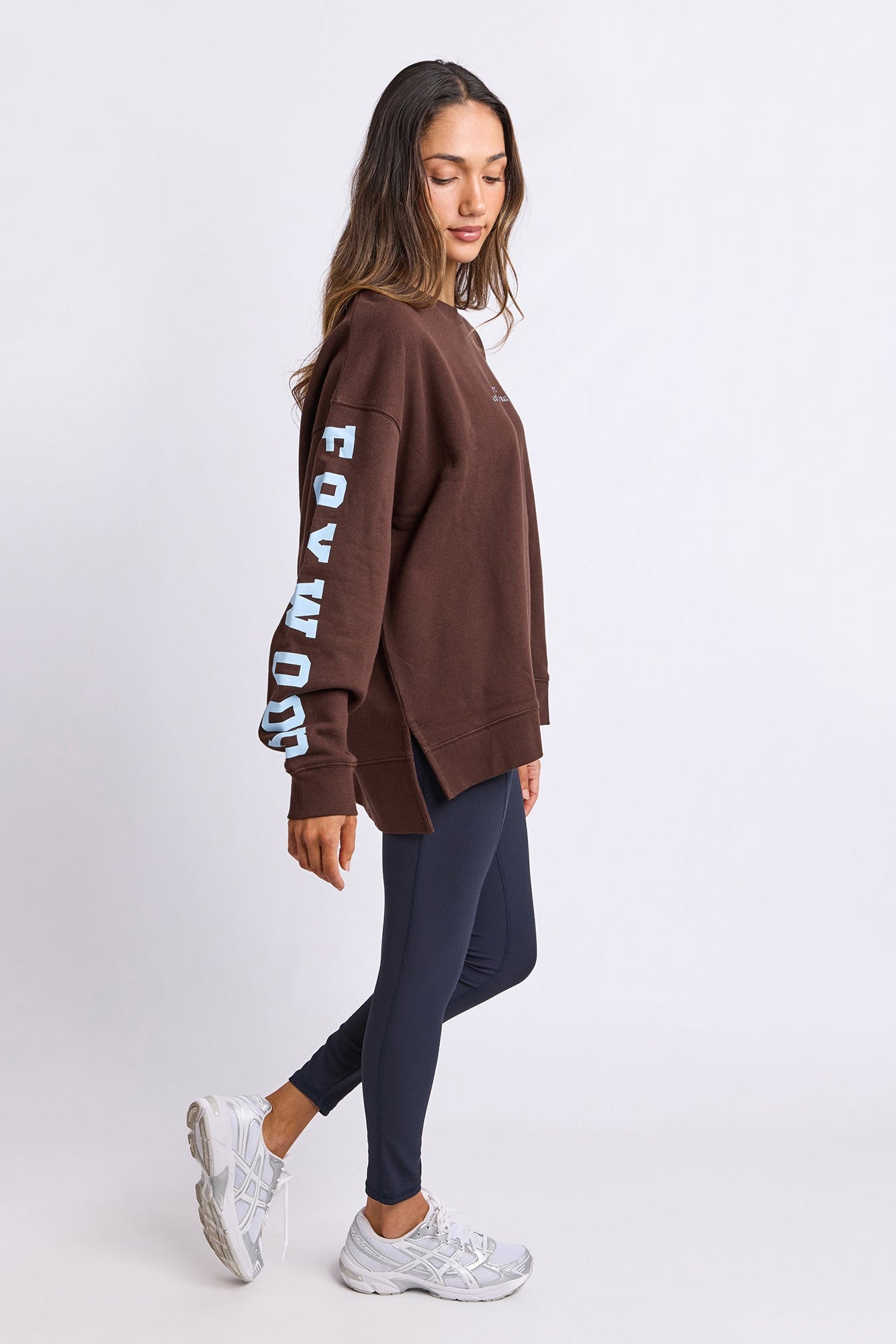 Foxwood Origin Crew - Light Blue with Coffee