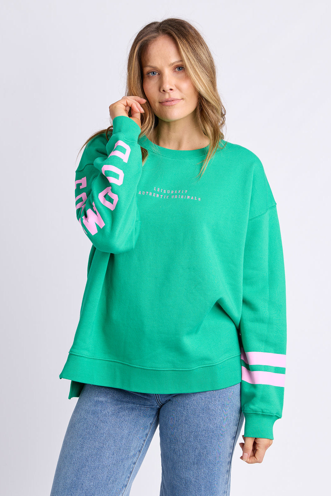 Foxwood Origin Crew - Green/Pink