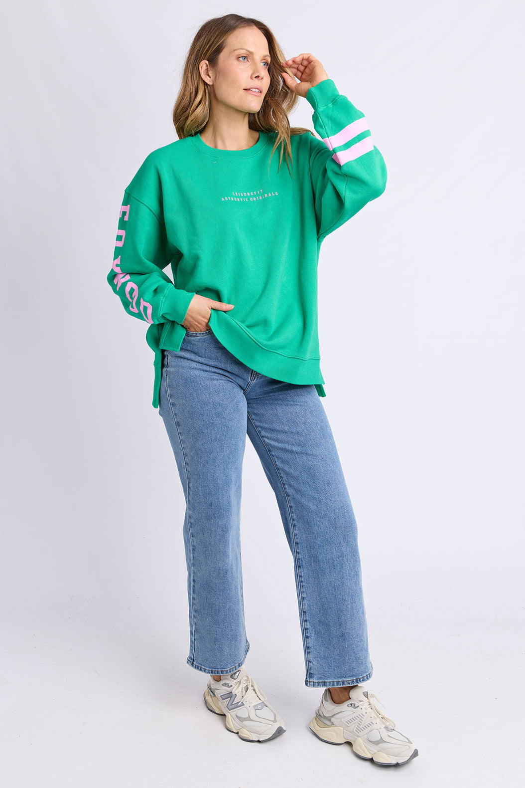 Foxwood Origin Crew - Green/Pink