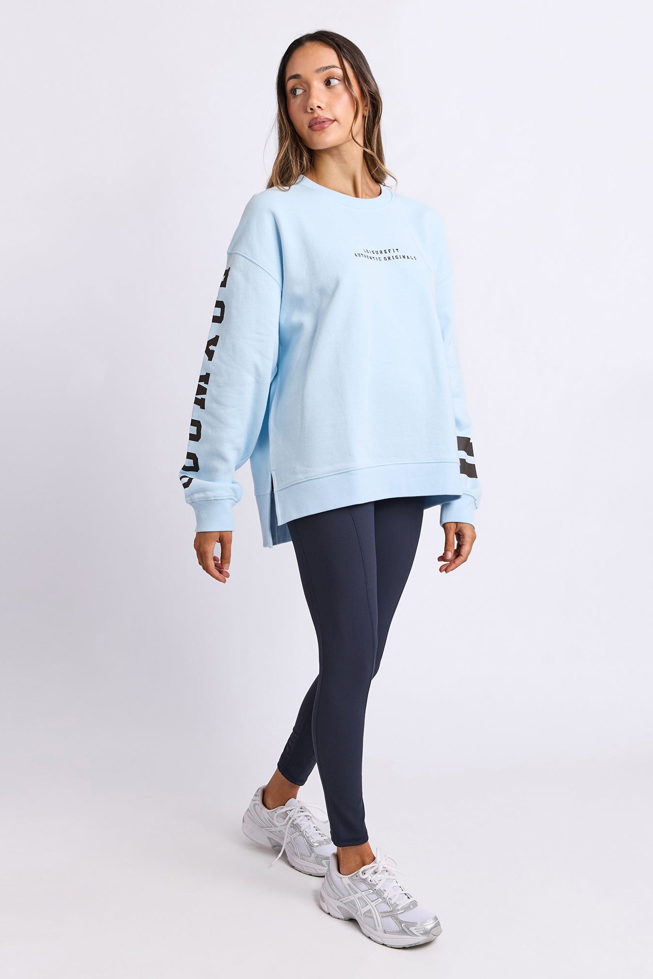 Foxwood Origin Crew - Light Blue with Coffee