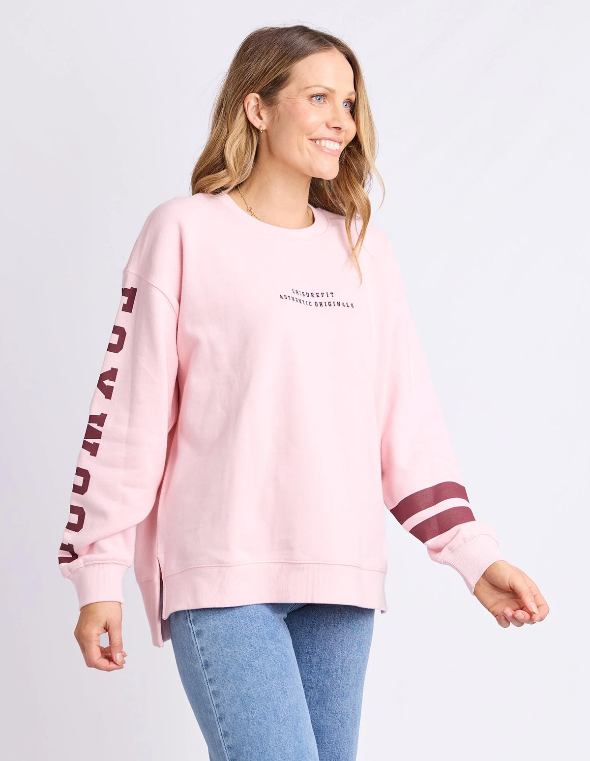Foxwood Origin Crew - Pink/Burgandy