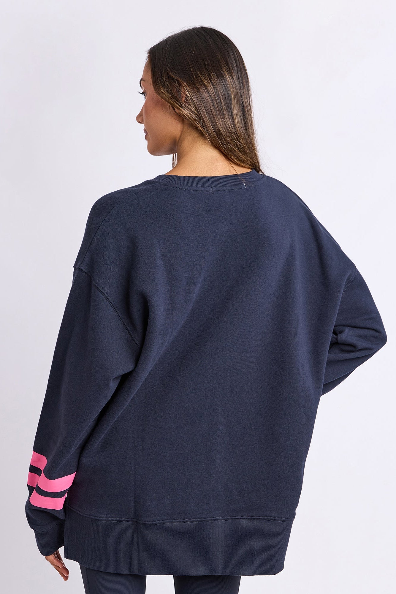 Foxwood Origin Crew - Navy with Bright Pink