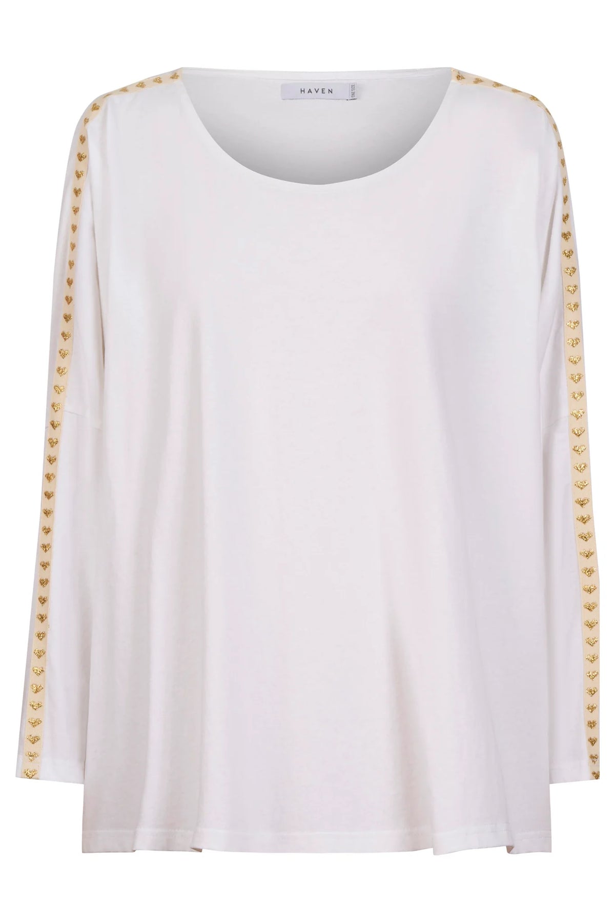 Elba Heart L/S Tshirt - White