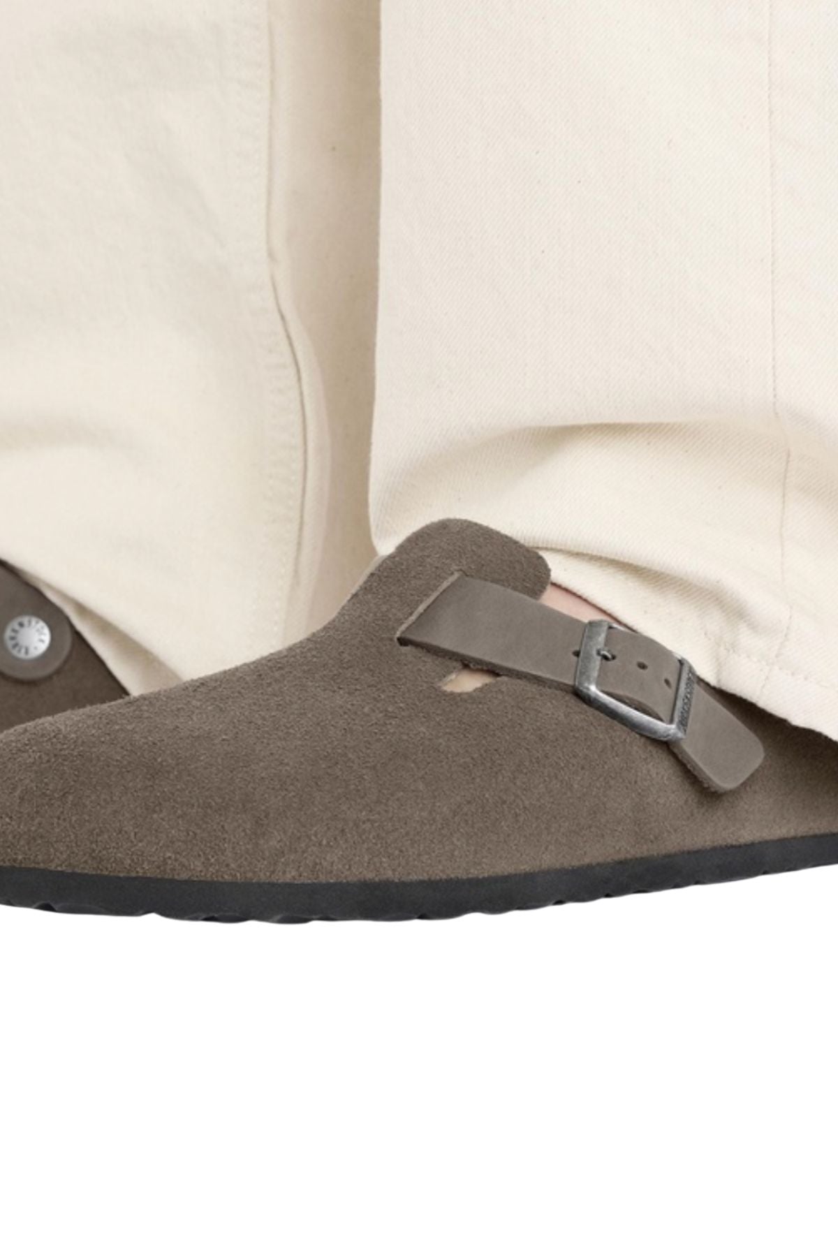 Birkenstock Boston - Concrete Grey Oiled Leather