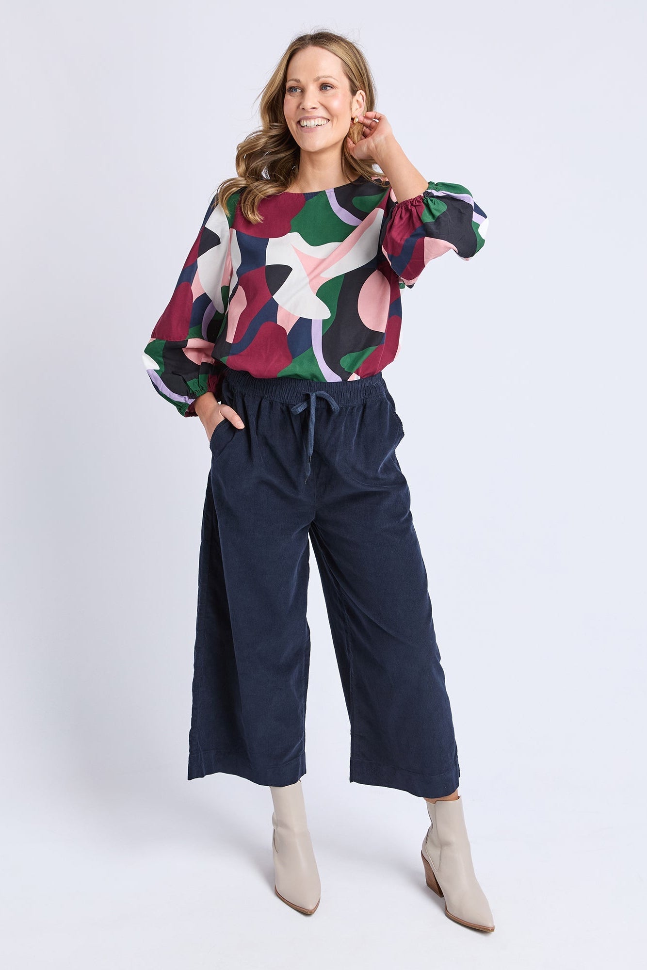Winnie Cord Pant - Navy